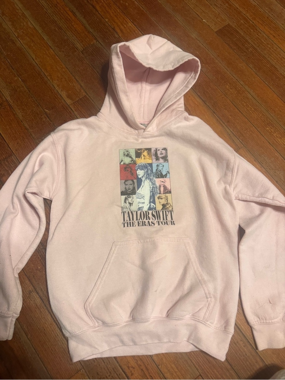 Taylor Swift Light Pink The Eras Tour Hoodie with Graphic Panel brand unknown